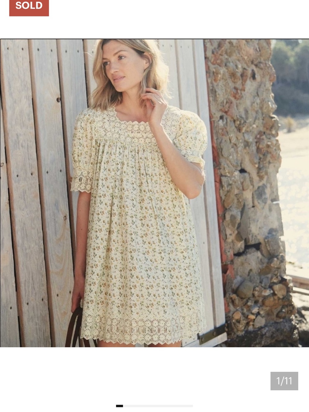 Doen STERLING DRESS -- MOSS PAPILLON FLORA